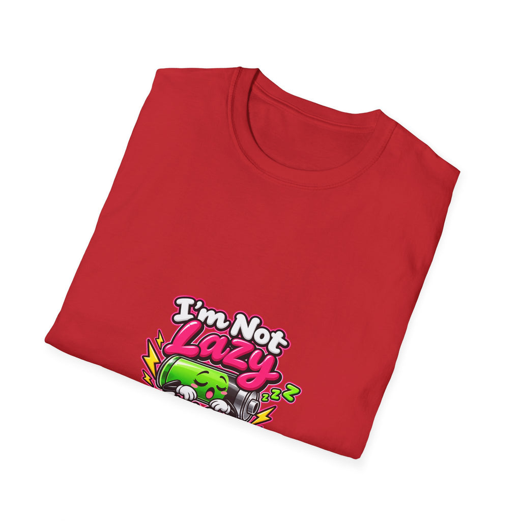 Energy Saving Mode T-Shirt — "I'm Not Lazy, I'm on Energy Saving Mode" Cute Sloth Graphic Tee