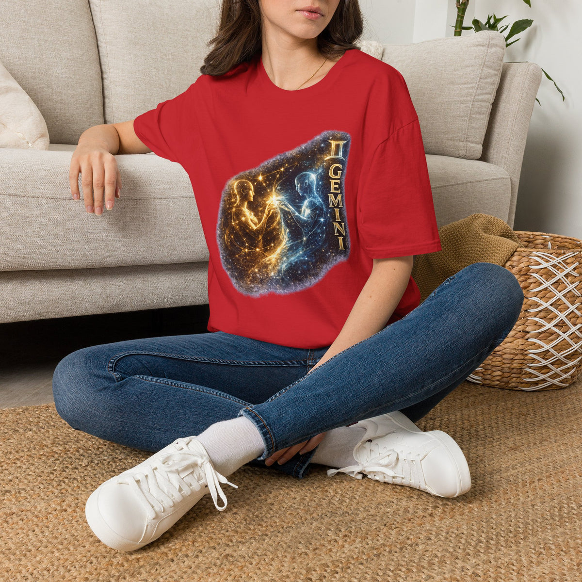 Gemini Constellation T-Shirt — Cosmic Twins Zodiac Tee
