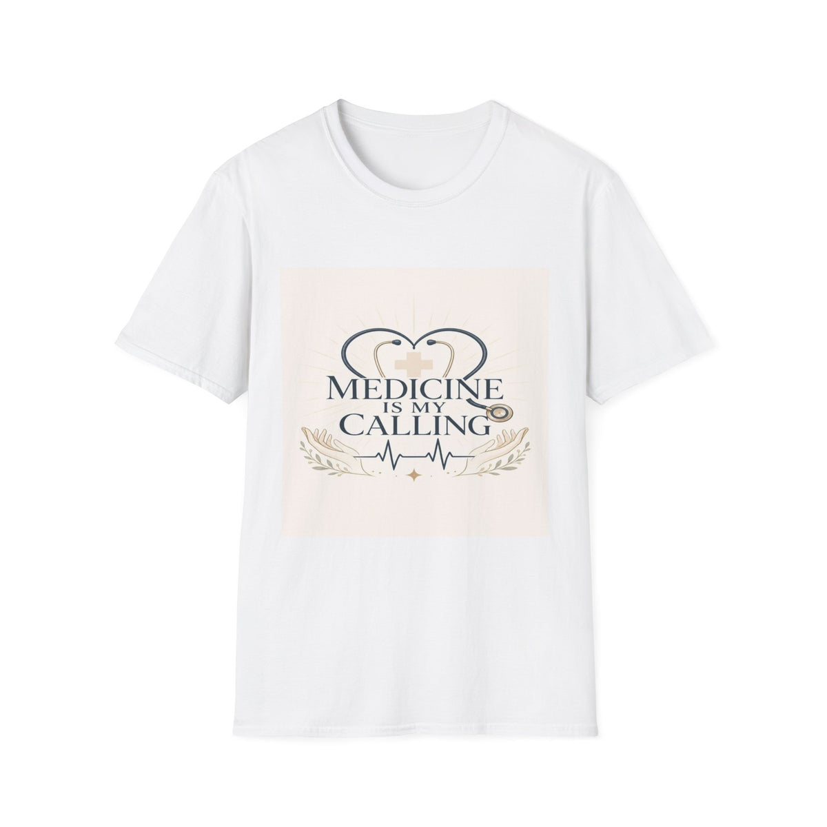 Elegant Design Celebrating Medicine With Heart-Shaped Stethoscope- Graphic Tees