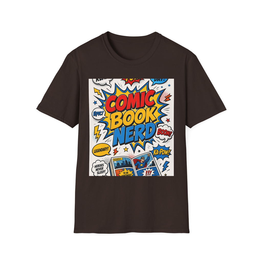 Dynamic Comic Book Nerd Design With Playful Typography