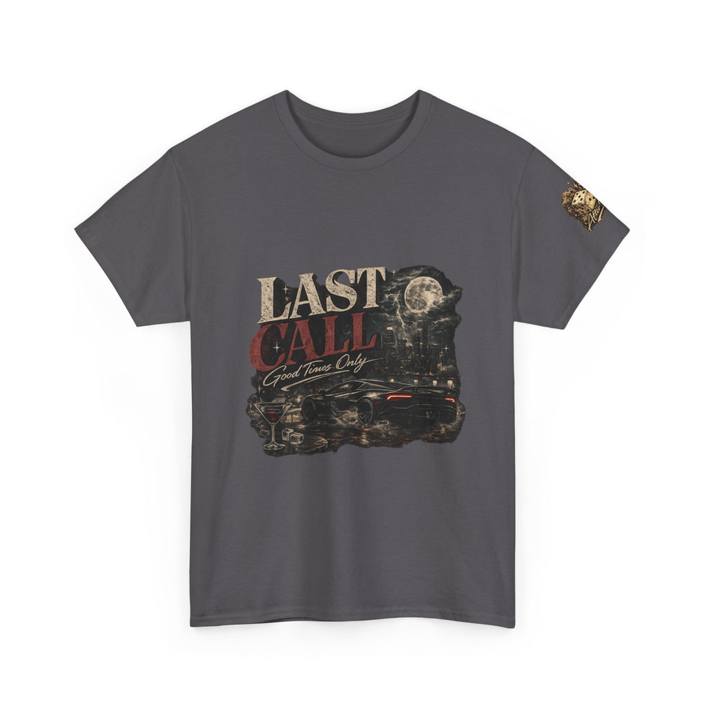 Last Call Graphic Tee — Vintage Bar Nightlife T‑Shirt
