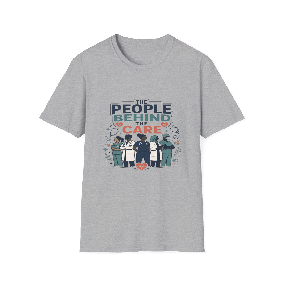 Modern T-Shirt Design Celebrating Healthcare Professionals' Dedication- Graphic Tees