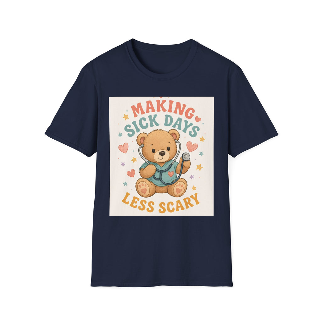 T Shirt Design Featuring Teddy Bear With Stethoscope And Stars