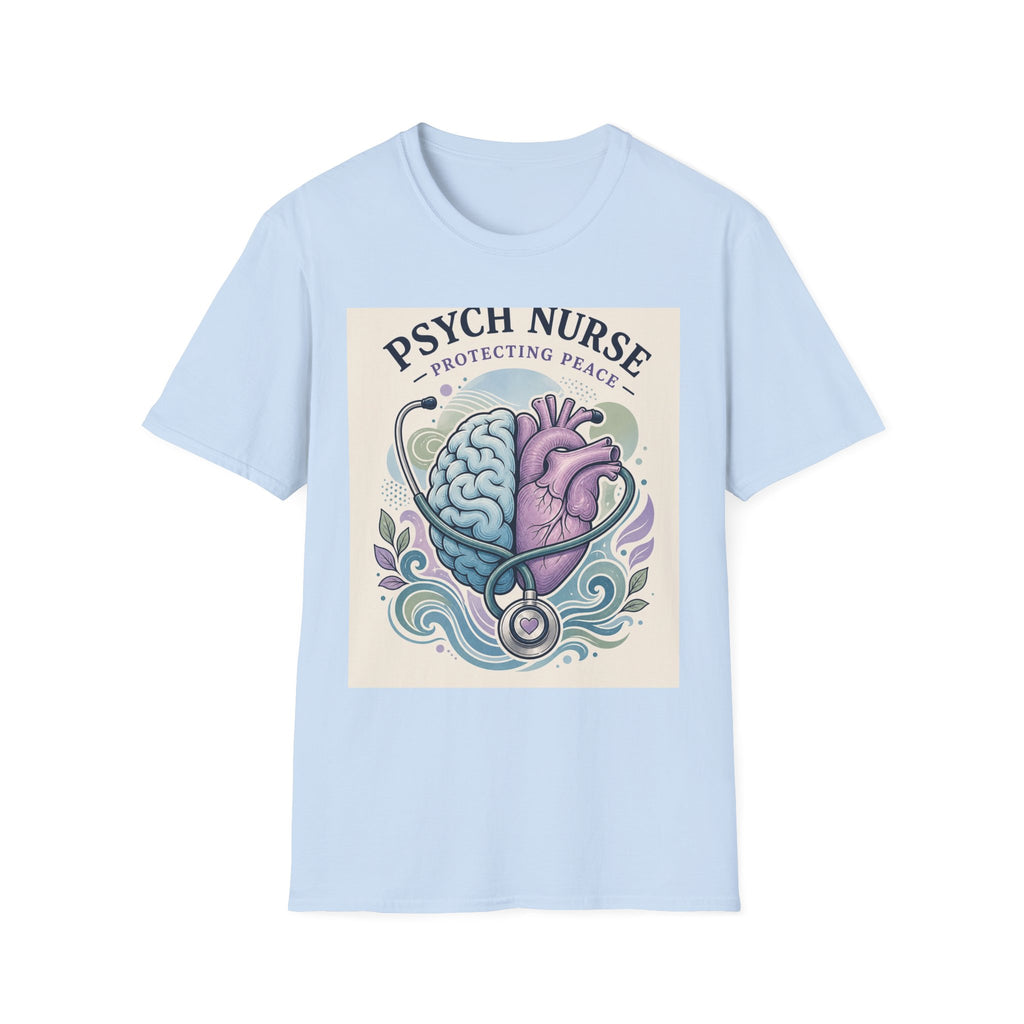 Stylized Brain And Heart Illustration With Stethoscope Art