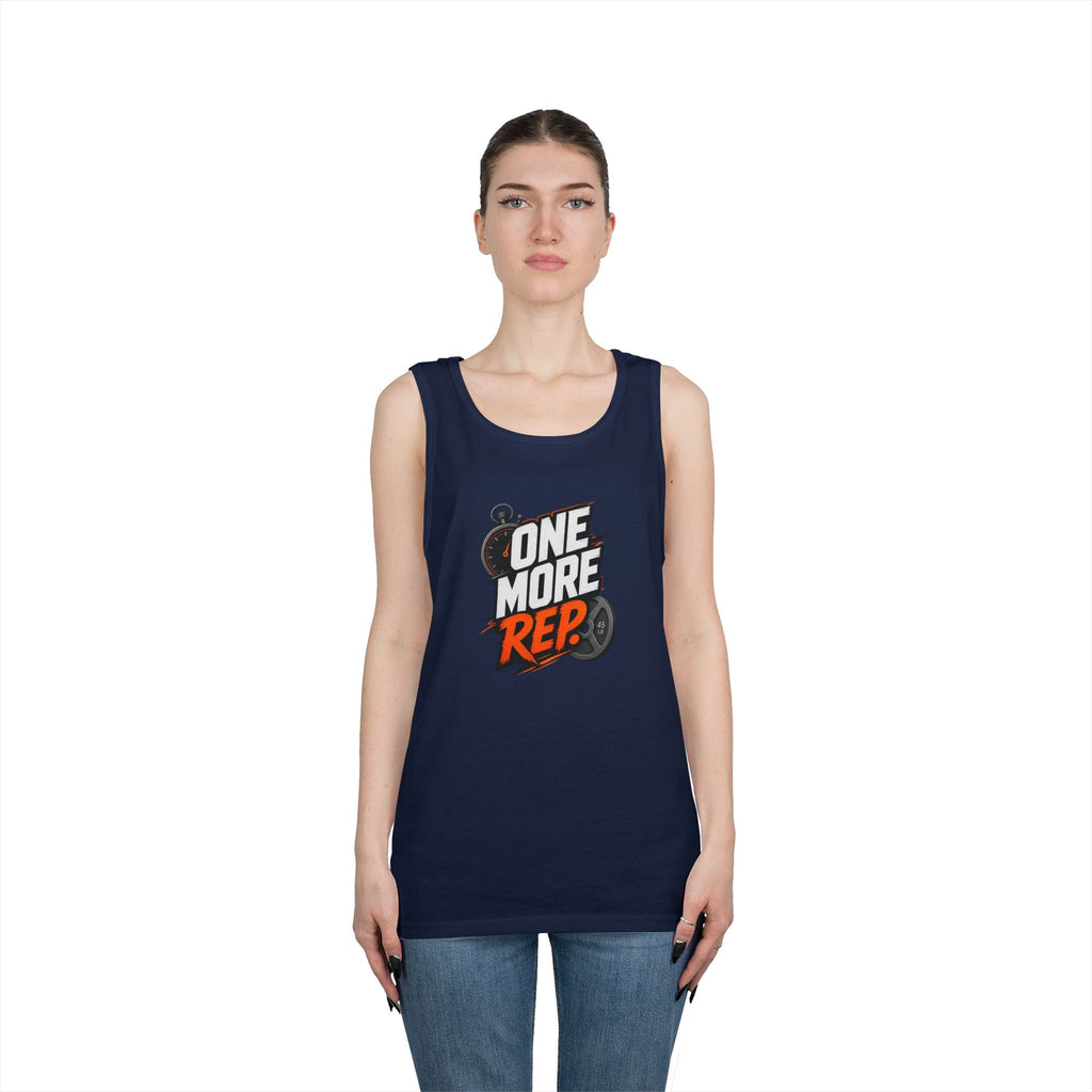 One More Rep Tank Top — Motivational Gym Workout Tank