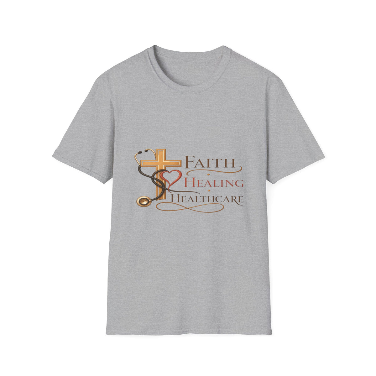 Elegant Typography Featuring Inspirational Healthcare Symbols- Graphic Tees