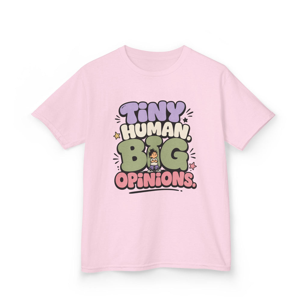 Kids T-Shirt — “Tiny Human, Big Opinions” Cute Toddler Graphic Tee
