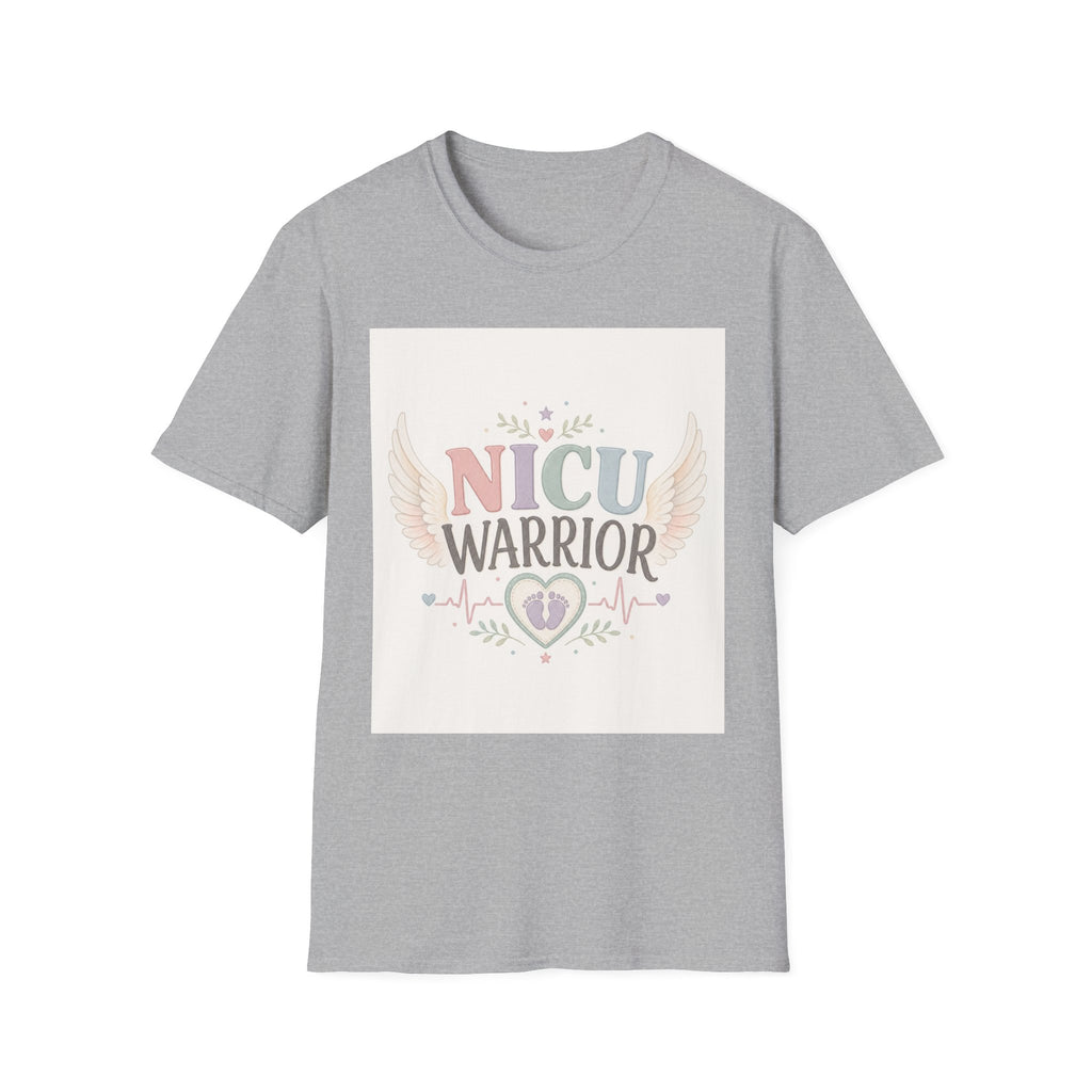 NICU Warrior Design With Baby Footprint And Angel Wings