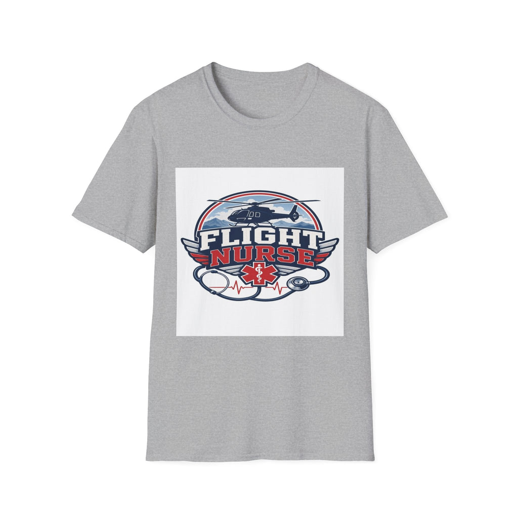 Aviation-Inspired T-Shirt Design Featuring Flight Nurse Graphic- Graphic Tees