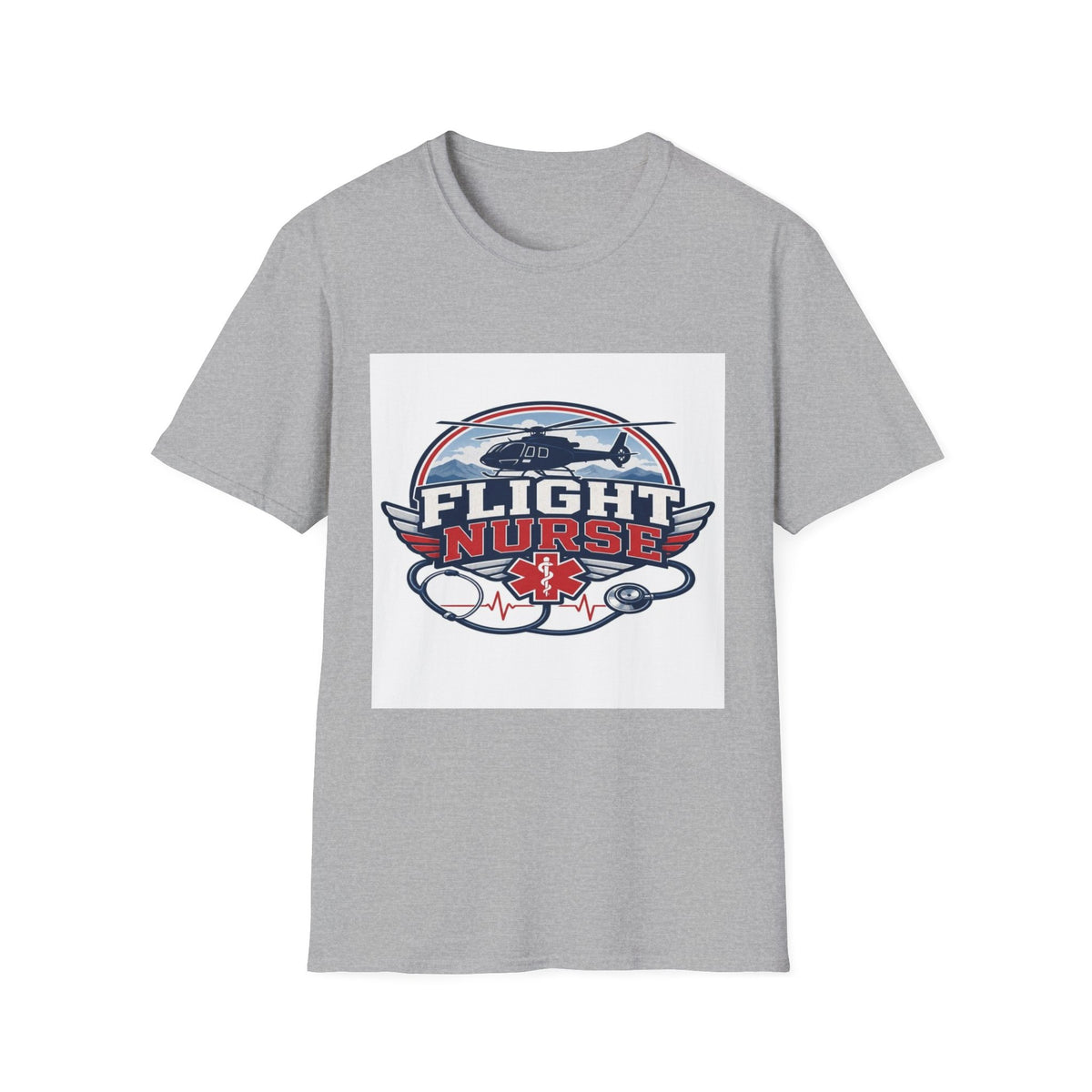 Aviation-Inspired T-Shirt Design Featuring Flight Nurse Graphic- Graphic Tees