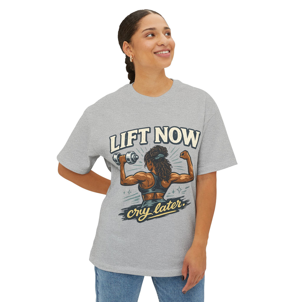 Lift Now Cry Later Tee — Women’s Fitness Graphic T-Shirt