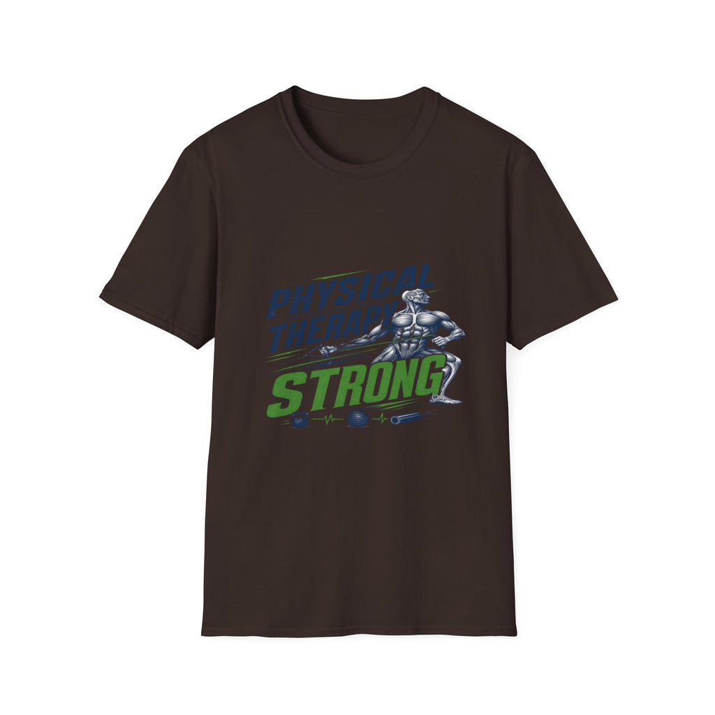 Bold Typography Design With Muscular Figure and Dynamic Lines- Graphic Tees