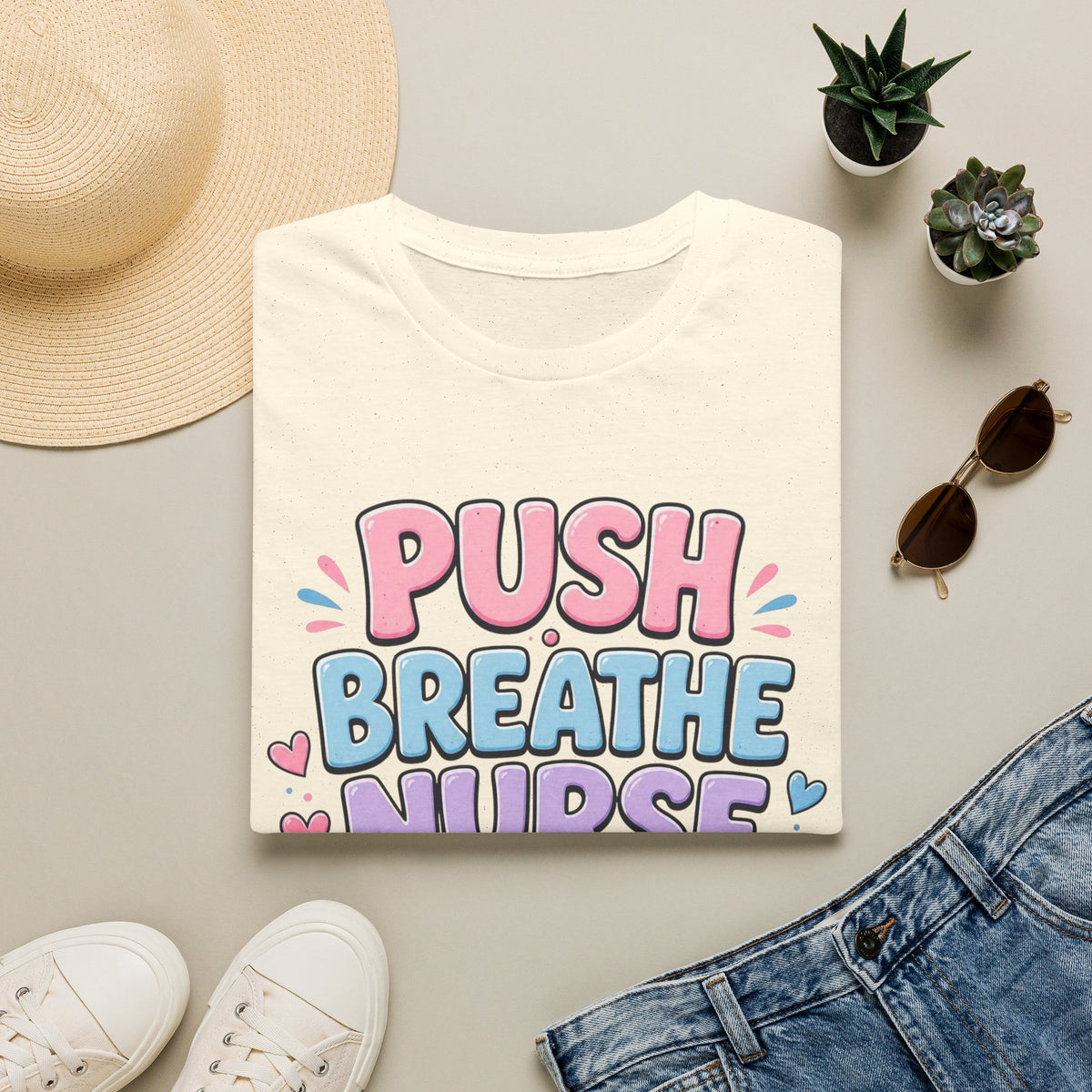 Playful Typography Design With Baby Footprints And Heart