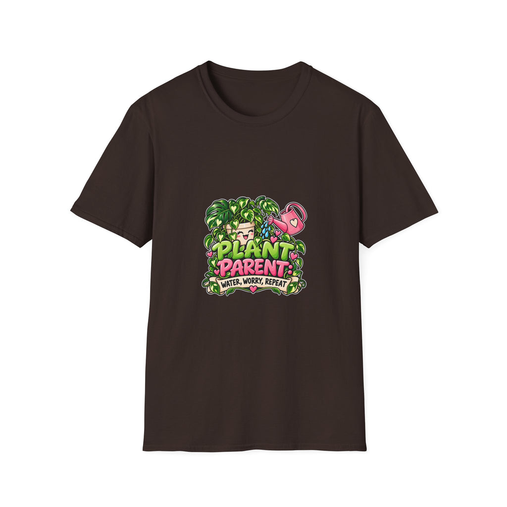 Plant Parent T-Shirt — "Plant Parent: Water, Worry, Repeat" Graphic Tee for Plant Lovers