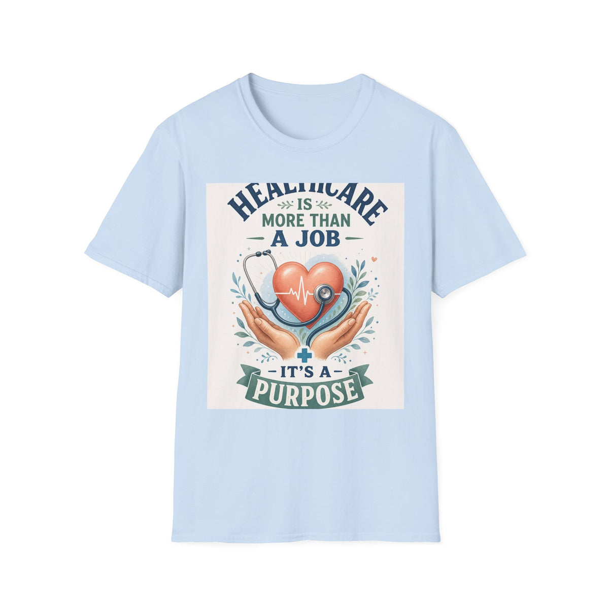 Inspirational T Shirt Design Featuring Compassionate Healthcare Imagery