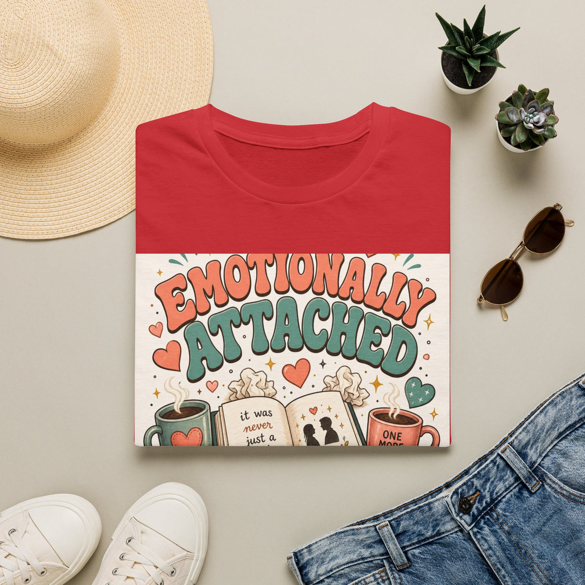 Whimsical T Shirt Design Celebrating Emotional Attachment To Fictional Characters