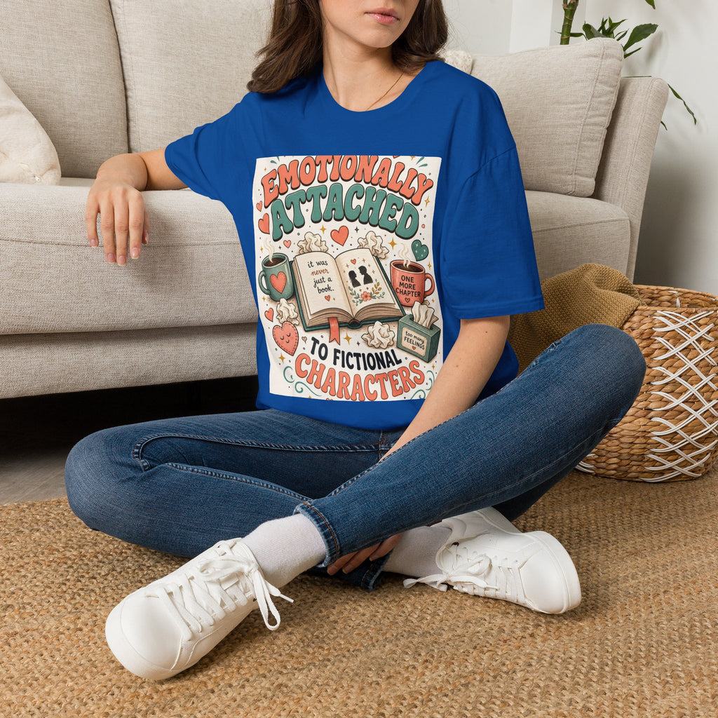 Whimsical T Shirt Design Celebrating Emotional Attachment To Fictional Characters