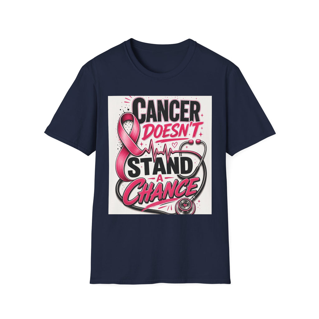 Bold Oncology Nurse Design Featuring Empowering Phrase With Awareness Ribbon