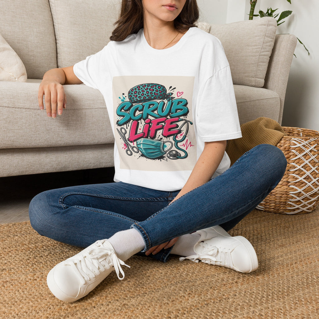Scrub Life T-Shirt Design Featuring Bold Streetwear Typography- Graphic Tees