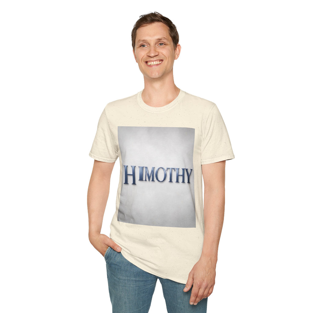 Timothy Name Graphic T-Shirt — 'HIMOTHY' Vintage Lettering Tee