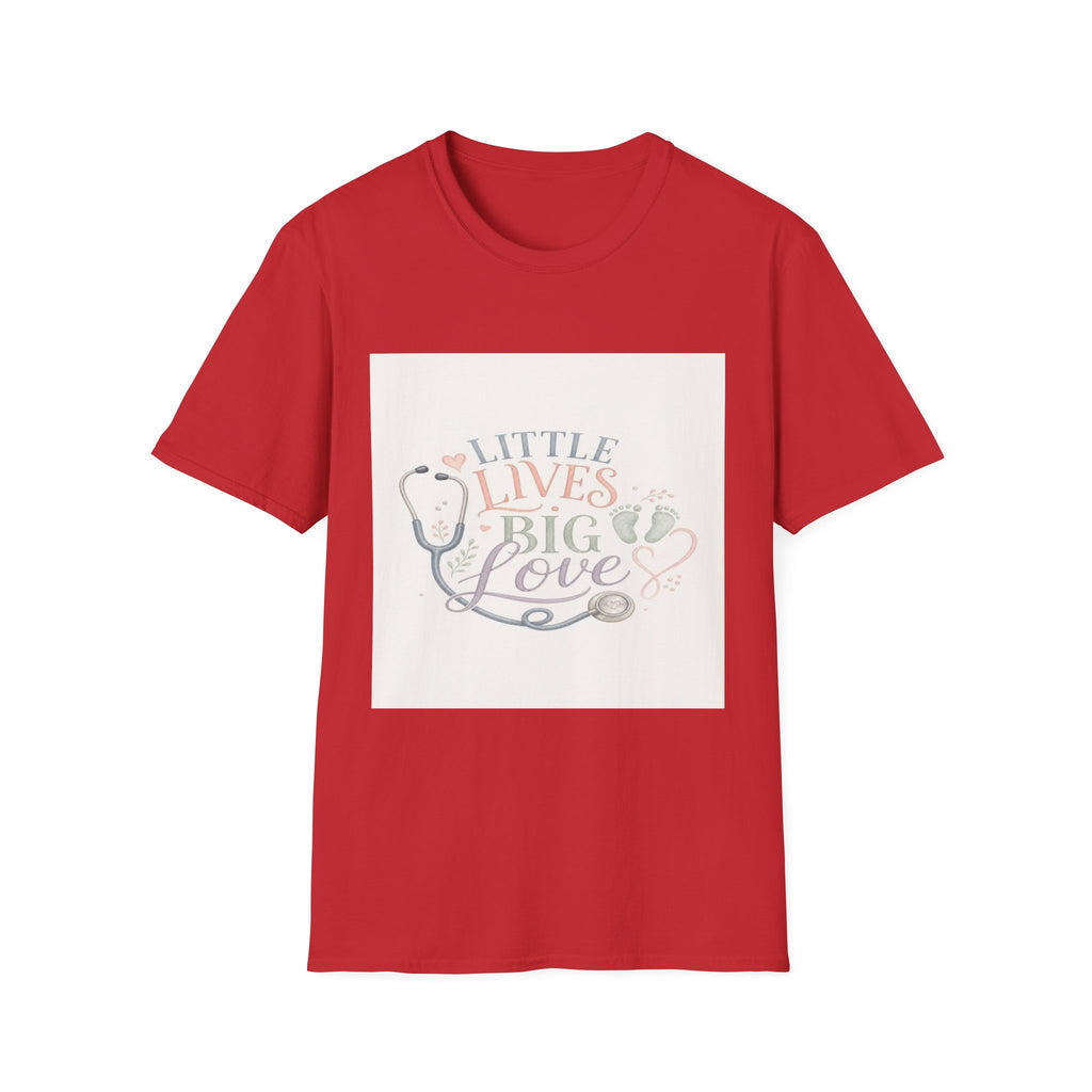 Little Lives Big Love NICU Design With Elegant Typography- Graphic Tees