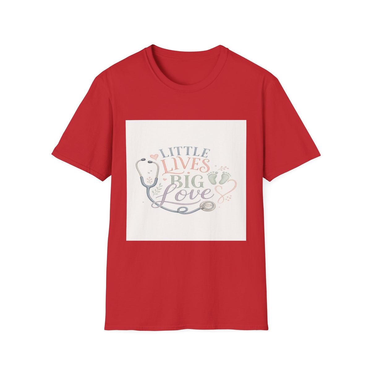 Little Lives Big Love NICU Design With Elegant Typography- Graphic Tees