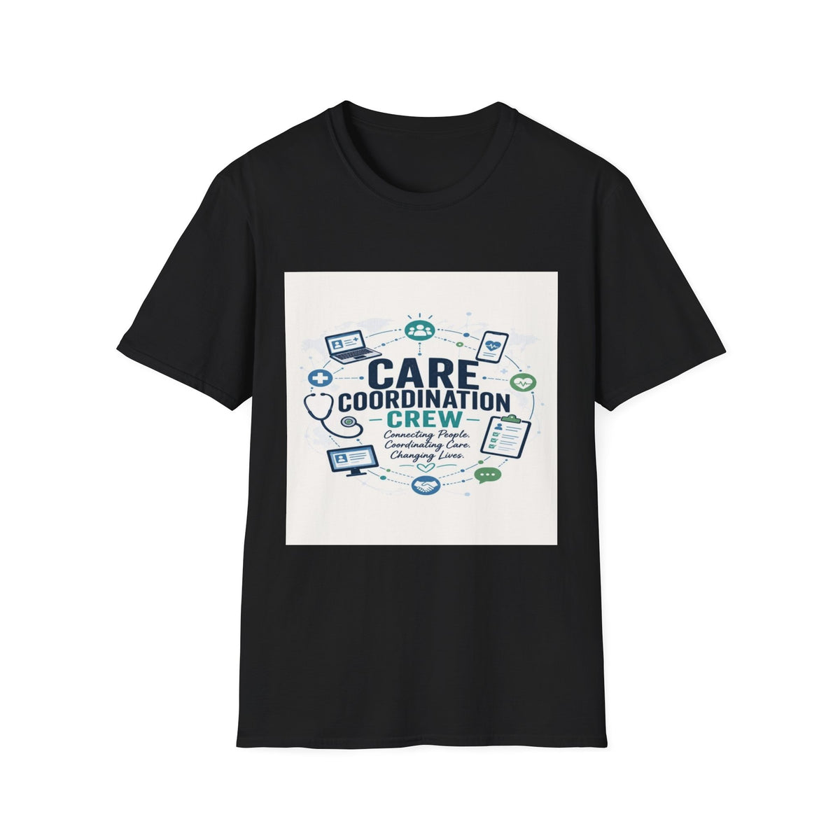 T-shirt Graphic Featuring Modern Aesthetic Care Coordination Crew- Graphic Tees