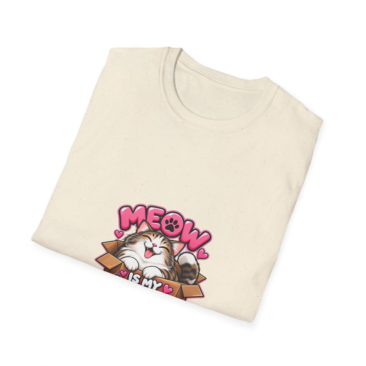 Meow Is My Love Language T-Shirt — Cute Cat Graphic Tee for Cat Lovers