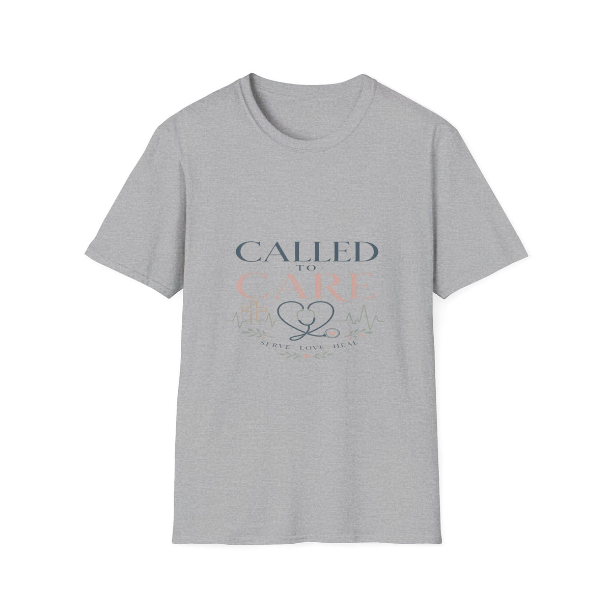 Elegant Christian Healthcare Design Featuring Called To Care Phrase- Graphic Tees