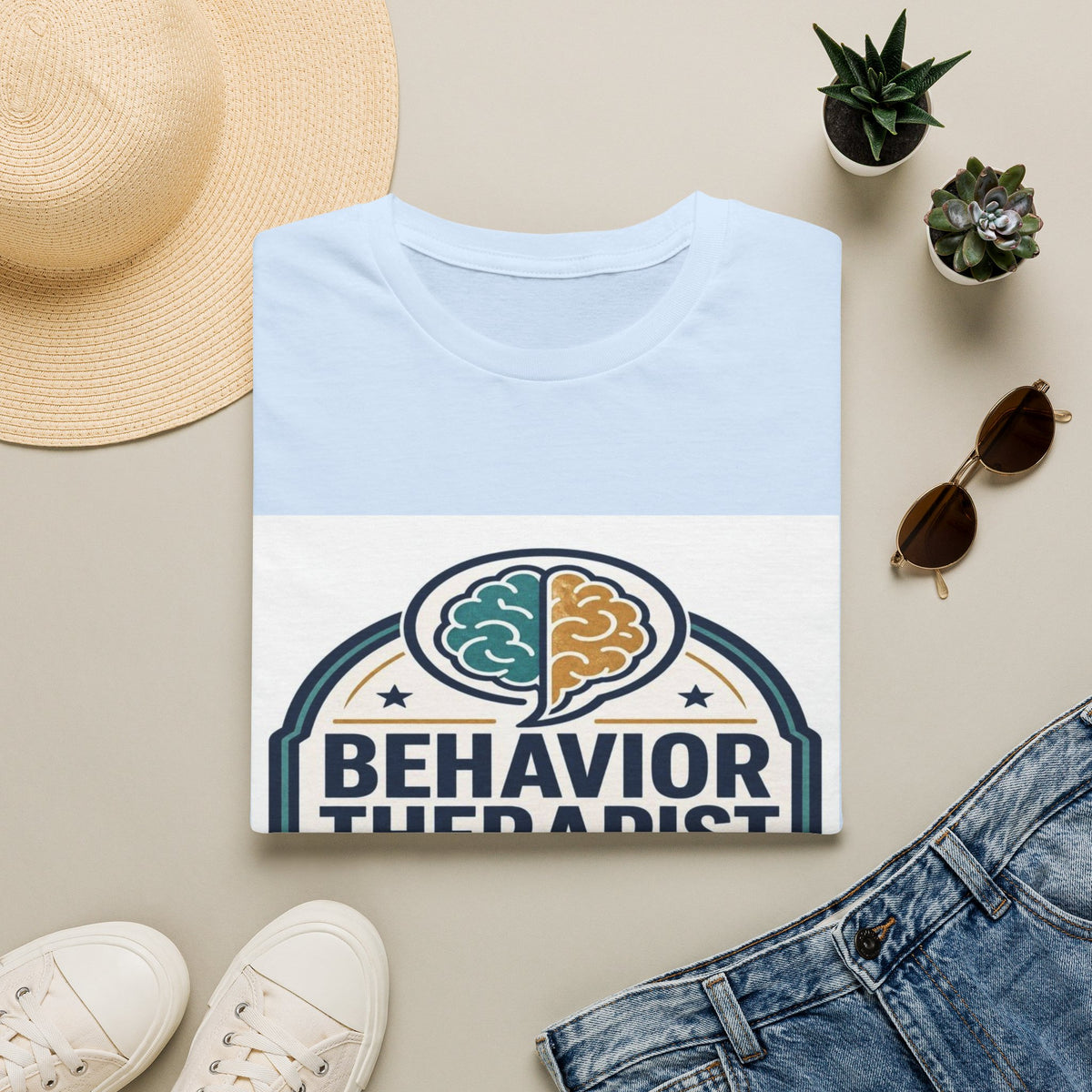 Bold Professional Badge Design For Behavior Therapist- Graphic Tees