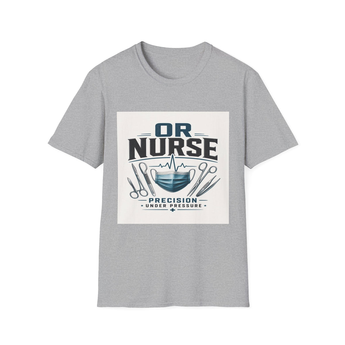 Bold T-Shirt Design Featuring Nurse Motto With Instruments- Graphic Tees