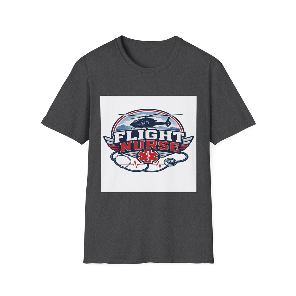 Aviation-Inspired T-Shirt Design Featuring Flight Nurse Graphic- Graphic Tees