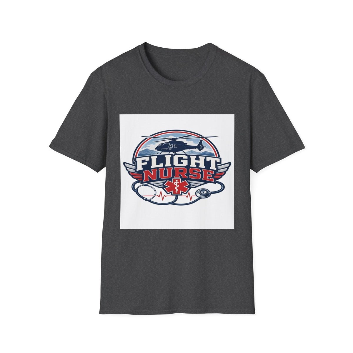 Aviation-Inspired T-Shirt Design Featuring Flight Nurse Graphic- Graphic Tees