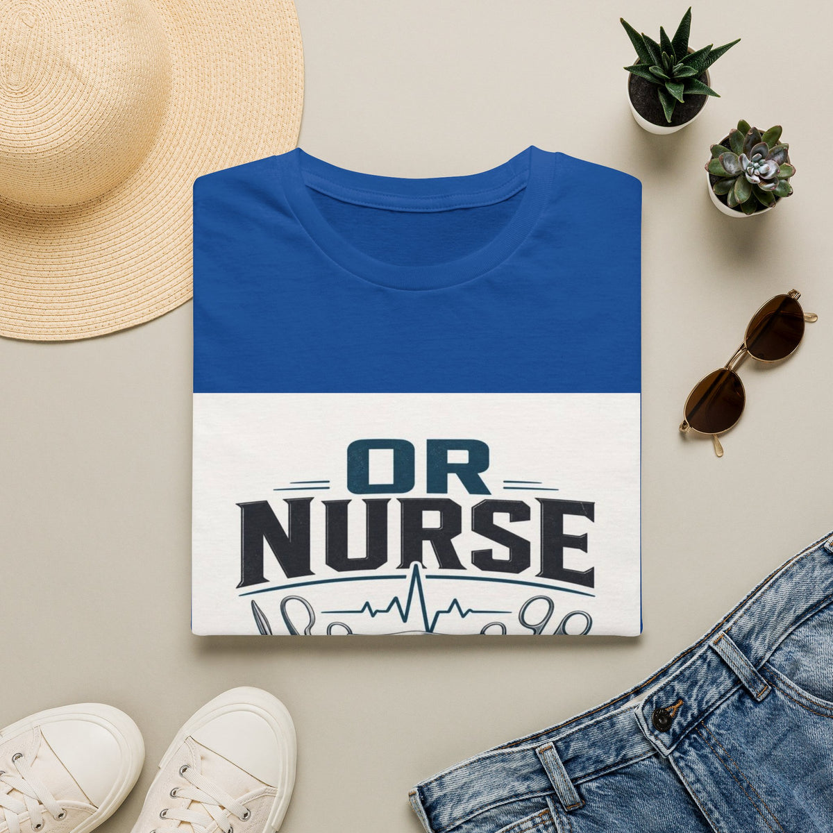 Bold T-Shirt Design Featuring Nurse Motto With Instruments- Graphic Tees