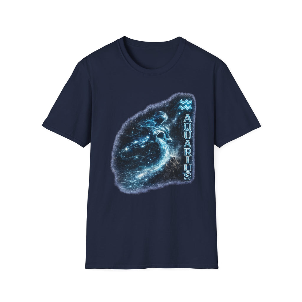 Aquarius Constellation T-Shirt — Zodiac Starry Water-Bearer Tee