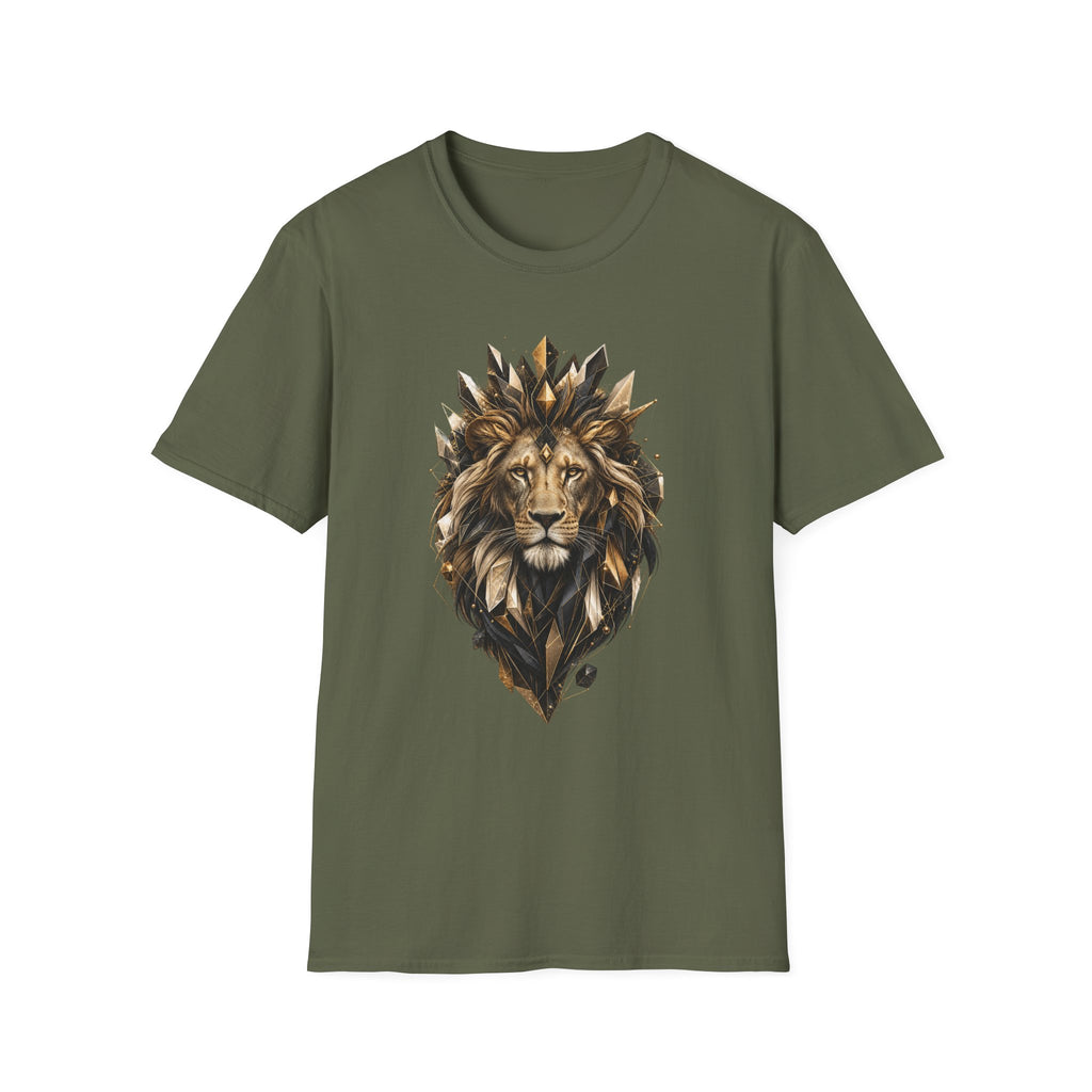 King Mode Lion Graphic Unisex Softstyle T-Shirt | Motivational Lion Tee