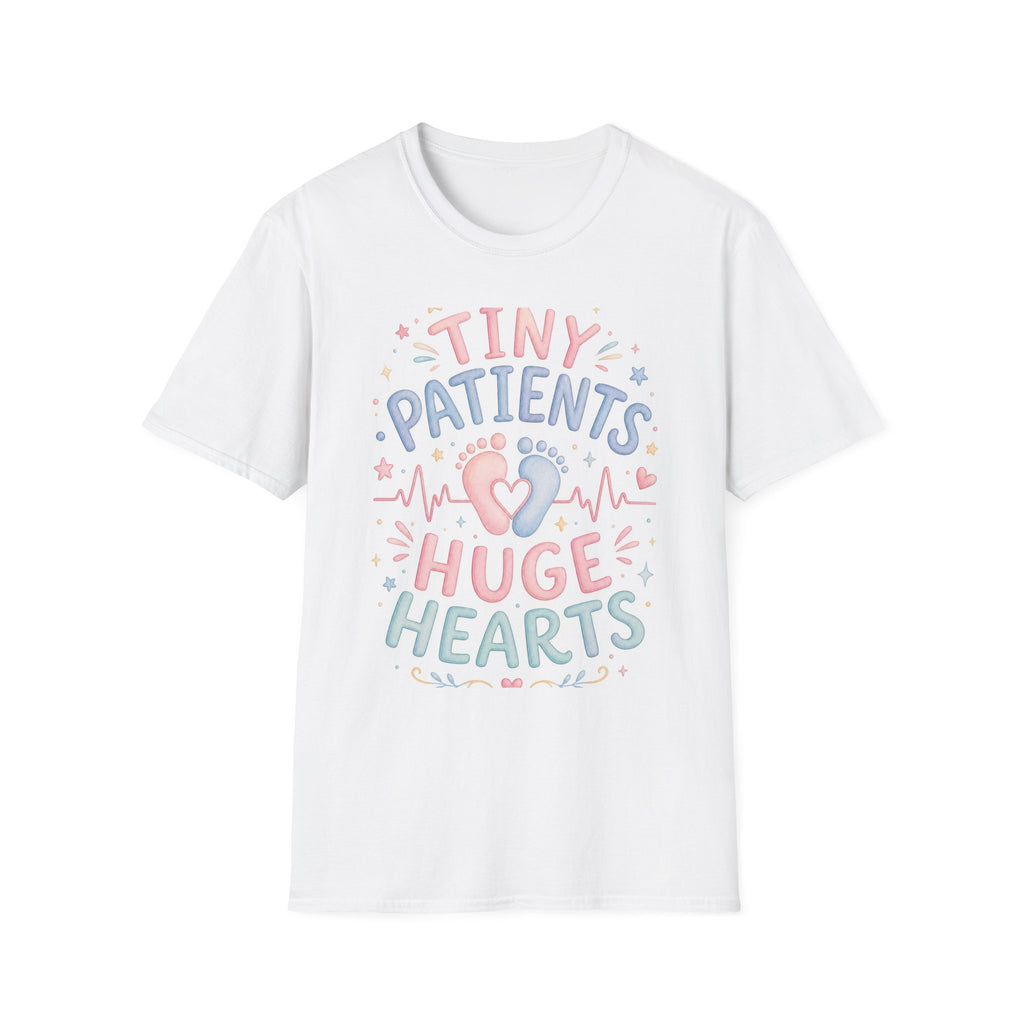 Whimsical T Shirt Design Featuring Tiny Patients Huge Hearts