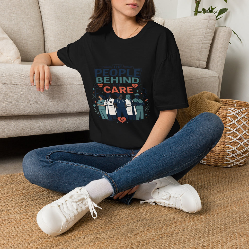 Modern T-Shirt Design Celebrating Healthcare Professionals' Dedication- Graphic Tees