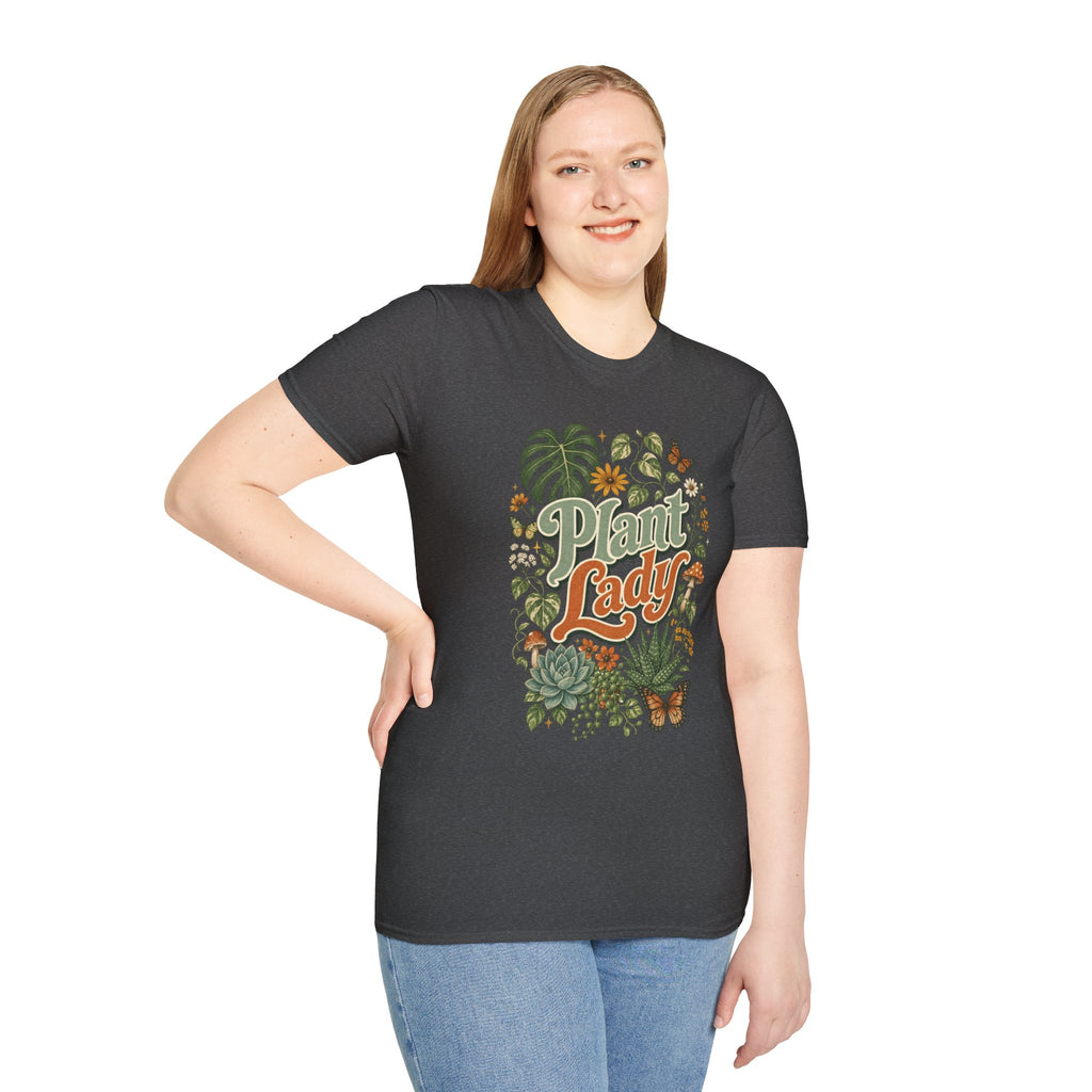 Plant Lady T-Shirt — Vintage Botanical Graphic Tee for Plant Lovers