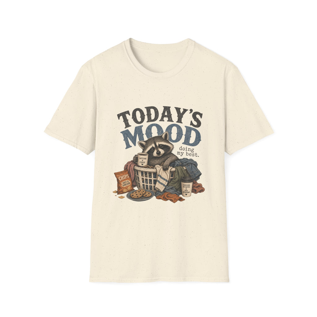 Today’s Mood Raccoon T-Shirt — 'Doing My Best' Cozy Casual Tee
