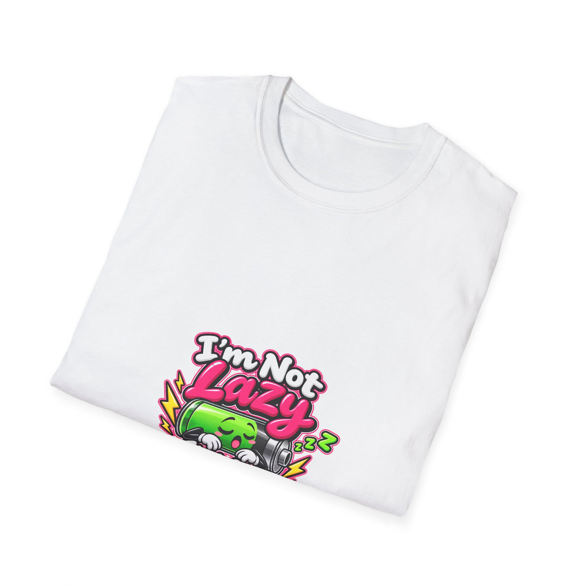 Energy Saving Mode T-Shirt — "I'm Not Lazy, I'm on Energy Saving Mode" Cute Sloth Graphic Tee