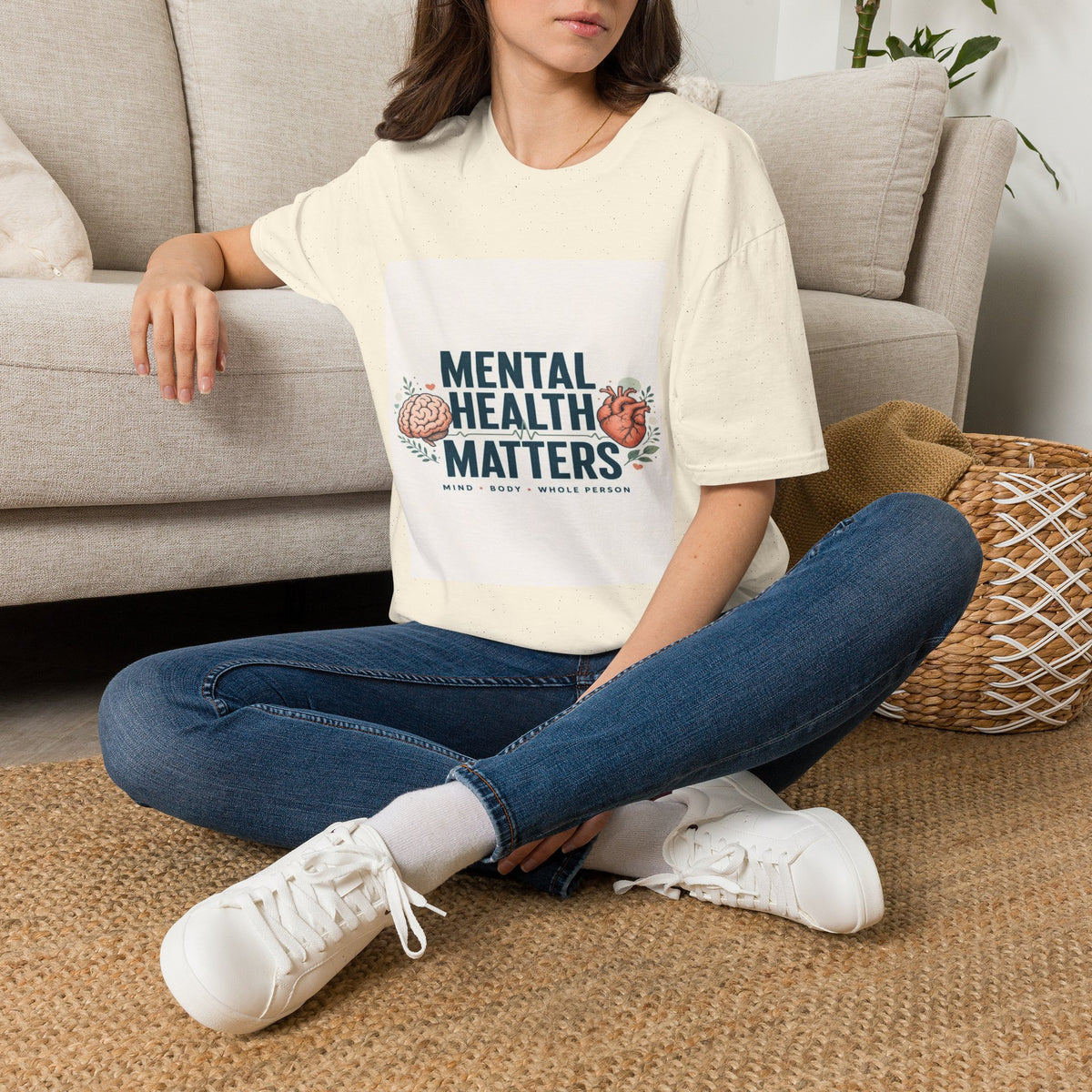 Bold Typography Design Emphasizing Mental Health Awareness- Graphic Tees