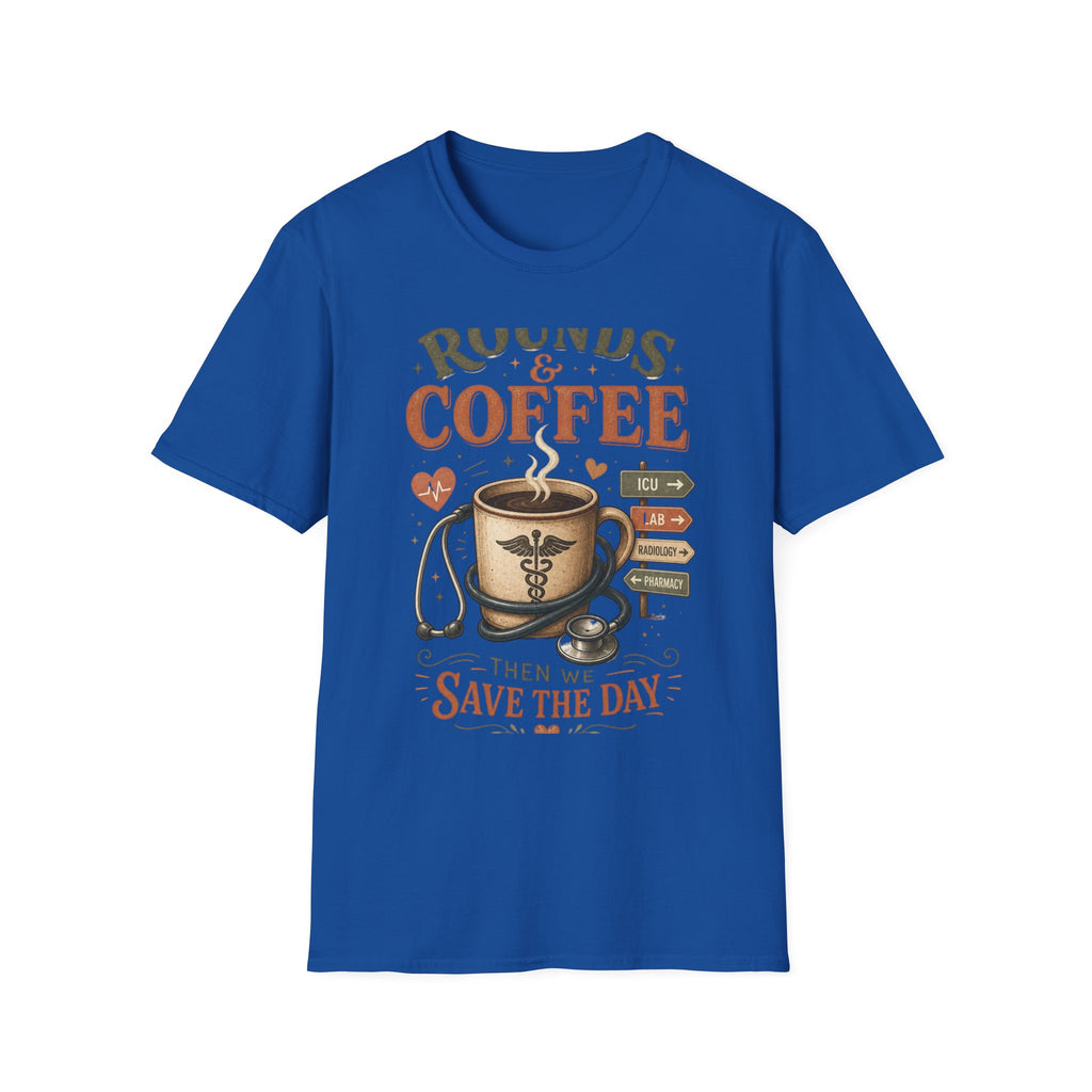 Coffee Cup With Stethoscope Combining Vintage Café And Medical Aesthetics