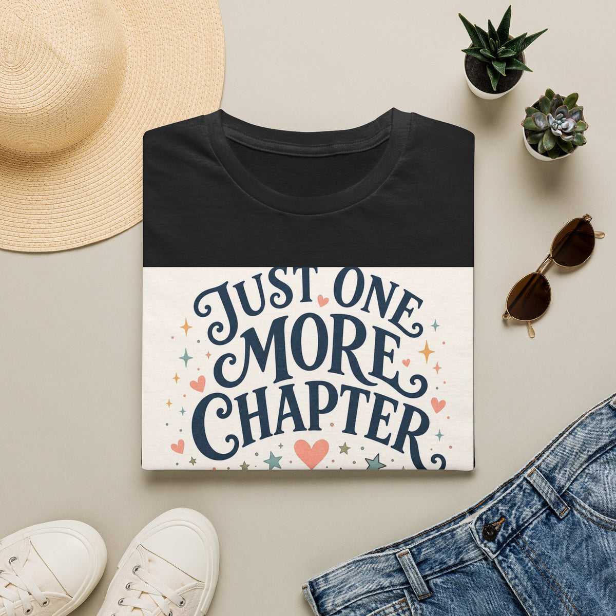 Open Book Turning Into Stars And Hearts With Text Design