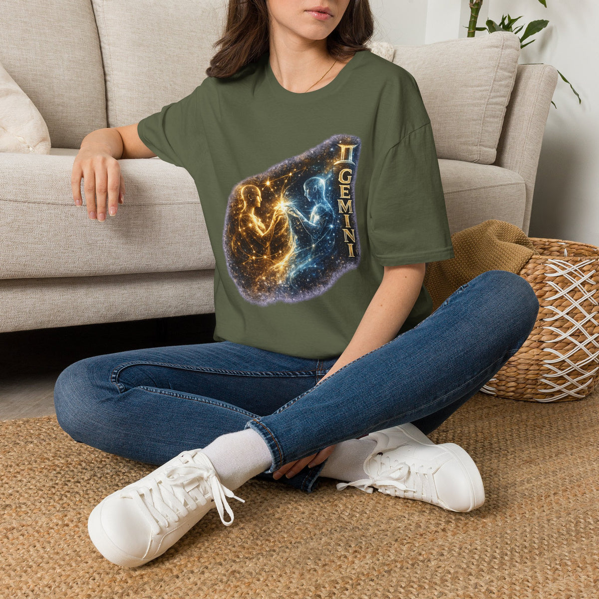 Gemini Constellation T-Shirt — Cosmic Twins Zodiac Tee