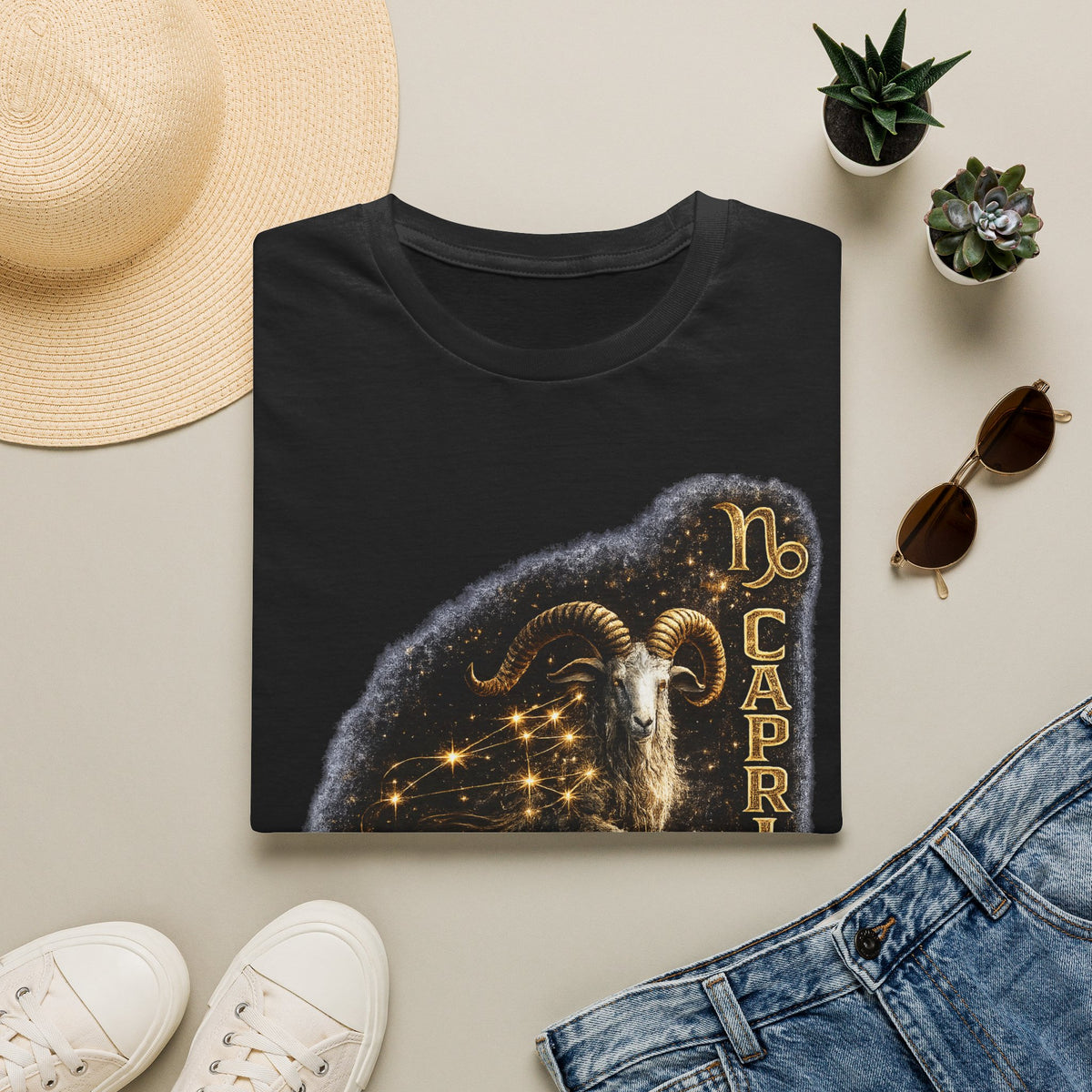 Capricorn Zodiac T-Shirt — Goat Constellation Astrology Tee