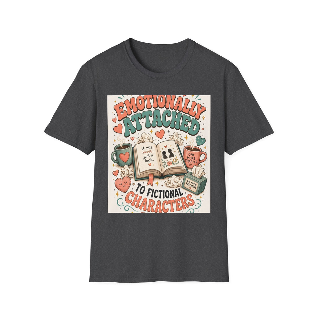 Whimsical T Shirt Design Celebrating Emotional Attachment To Fictional Characters