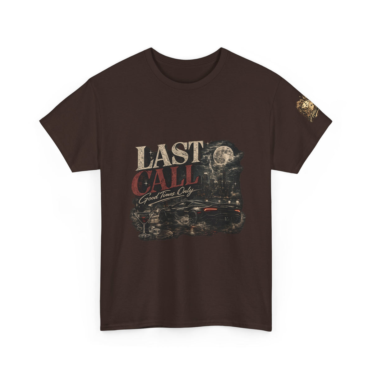 Last Call Graphic Tee — Vintage Bar Nightlife T‑Shirt