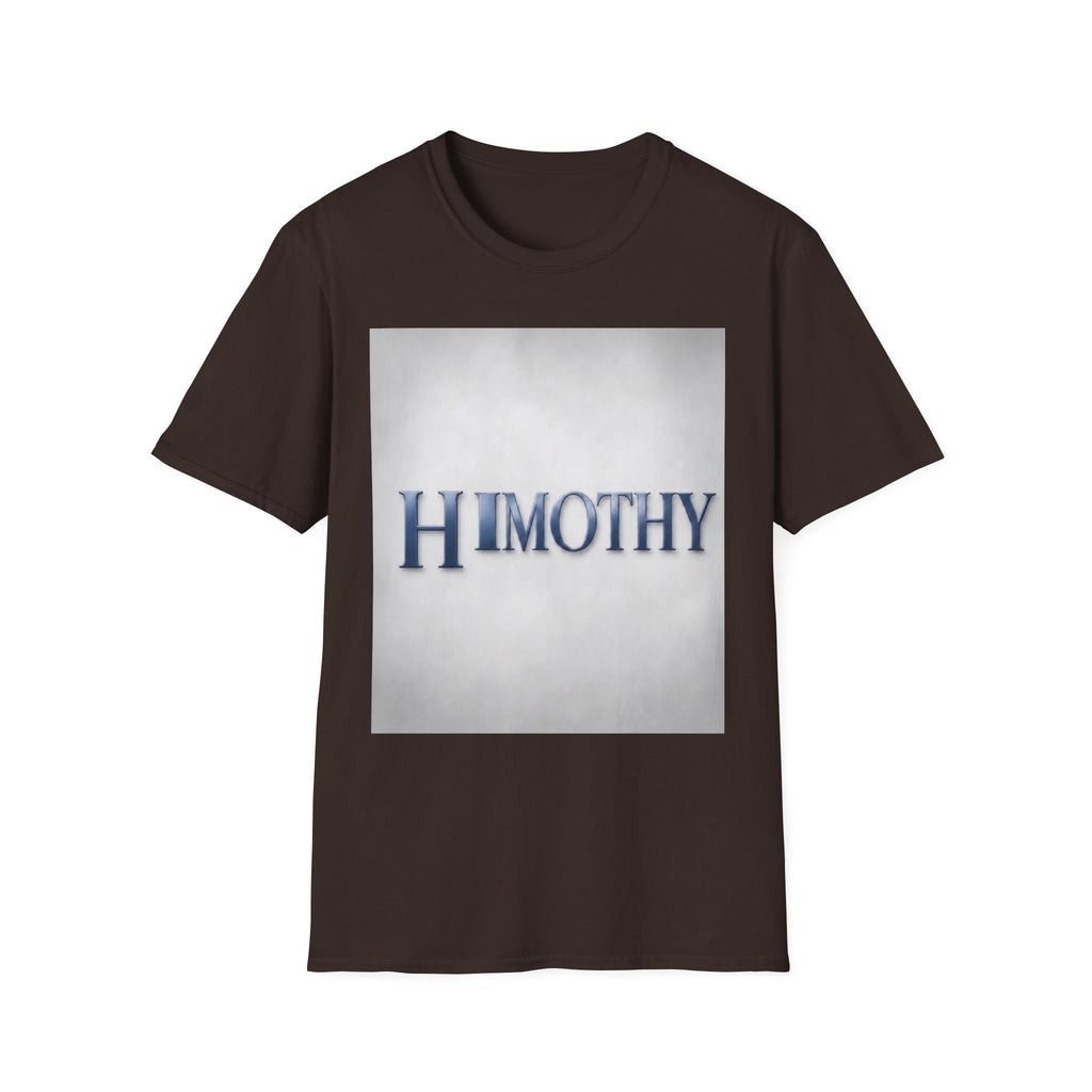Timothy Name Graphic T-Shirt — 'HIMOTHY' Vintage Lettering Tee