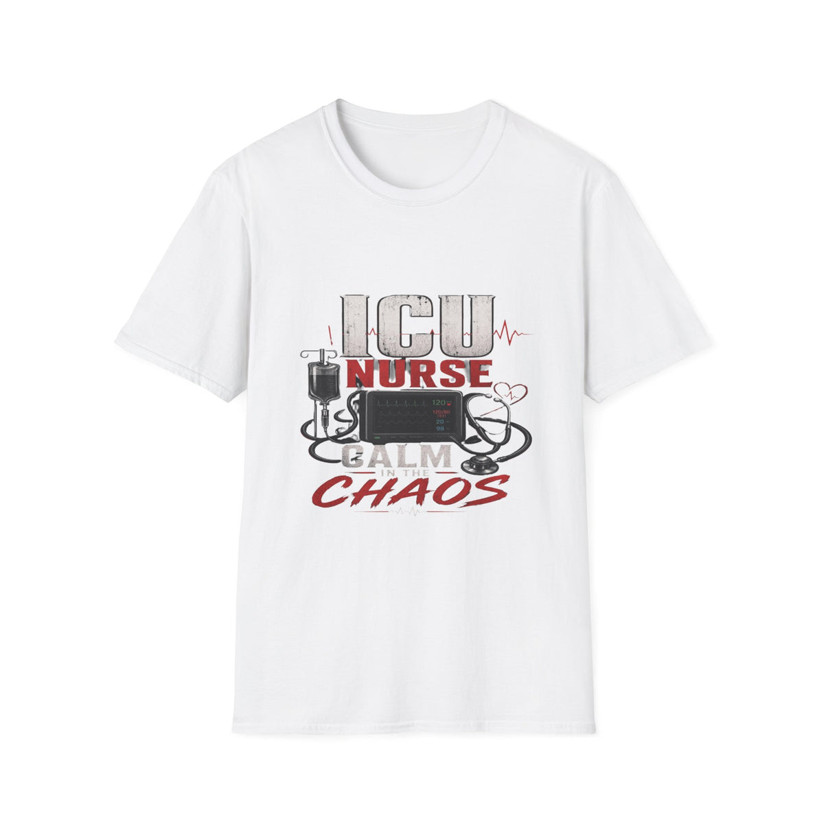 Powerful ICU Nurse T-Shirt Design With Bold Typography- Graphic Tees